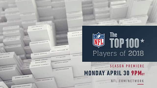 Featured image for “NFL Network Promo: “The Top 100 Players of 2018””